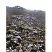 九賽溝の岩山の写真