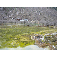 九賽溝の池の写真