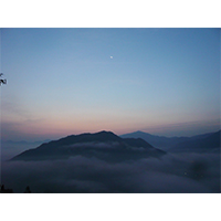 朝の雲海(1)写真素材