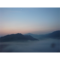 朝の雲海(3)写真素材