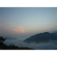 朝の雲海(7)写真素材