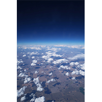 飛行機からの風景写真(1)