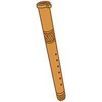 ガムランの代表的な管楽器スリン