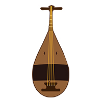 雅楽の楽器「琵琶」(1)