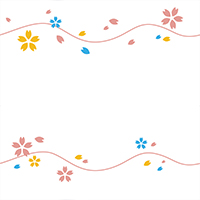 桜のシームレス模様素材(17)