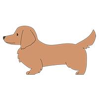 犬 ダックスフンド のイラスト素材 2 画像衆 デザインを簡単レベルアップ 写真 模様 イラストのダウンロードサイト