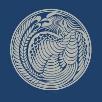 龍丸紋のパターンタイル(1)模様