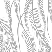 灰色の観葉植物柄のパターンタイル模様