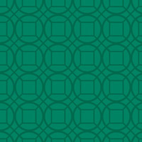 緑の円と四角の和柄パターンタイル模様