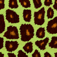 黄緑地のキリン柄のパターンタイル模様