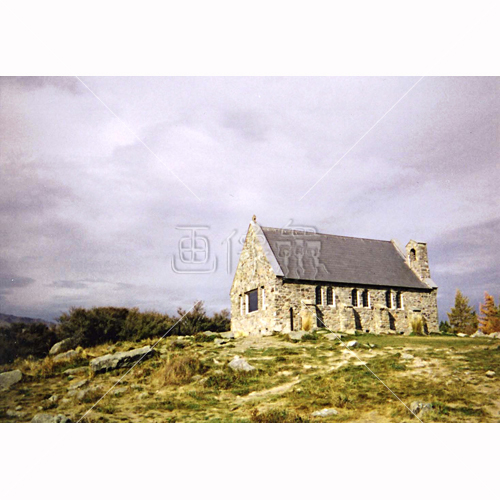 丘の上に立つ教会の写真 画像衆 デザインを簡単レベルアップ 写真 模様 イラストのダウンロードサイト