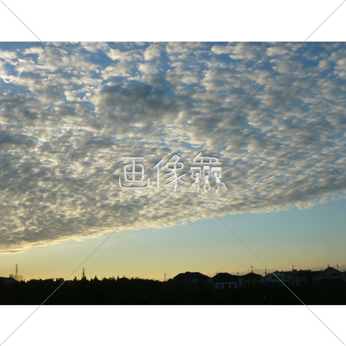 夕焼けとうろこ雲の写真 画像衆 デザインを簡単レベルアップ 写真 模様 イラストのダウンロードサイト
