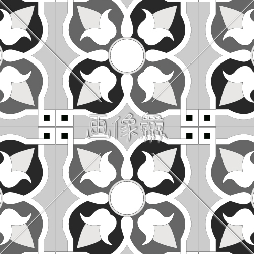 白黒の花びら調のパターンタイル模様 画像衆 デザインを簡単レベルアップ 写真 模様 イラストのダウンロードサイト