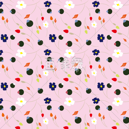 ピンク地のカラフルな和風の花柄パターン模様 画像衆 デザインを簡単レベルアップ 写真 模様 イラストのダウンロードサイト