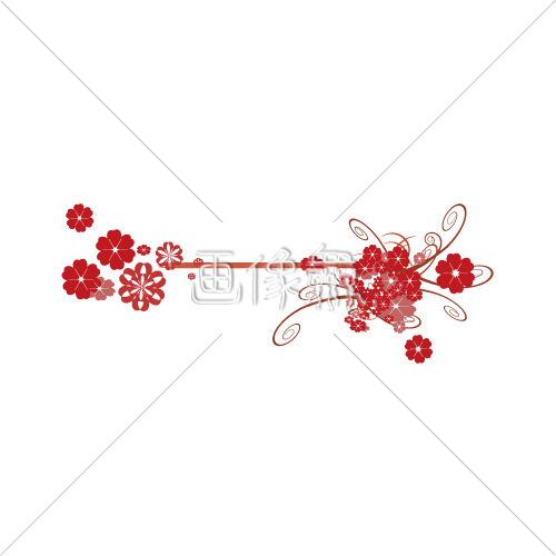 赤い花の 2 イラスト 画像衆 デザインを簡単レベルアップ 写真 模様 イラストのダウンロードサイト